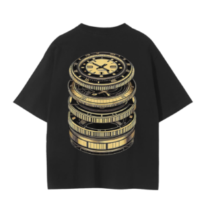 Timing is Everything - Modern Black Tee