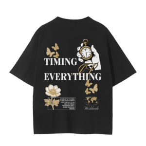 Timing Is Everything - Timeless Black Tee
